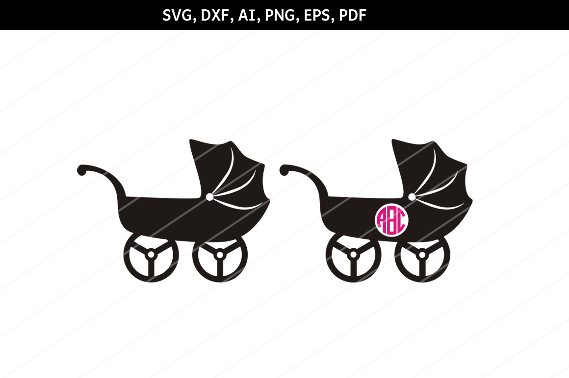 Baby shower SVG, Baby stroller svg,Baby pram,Cricut files (233642