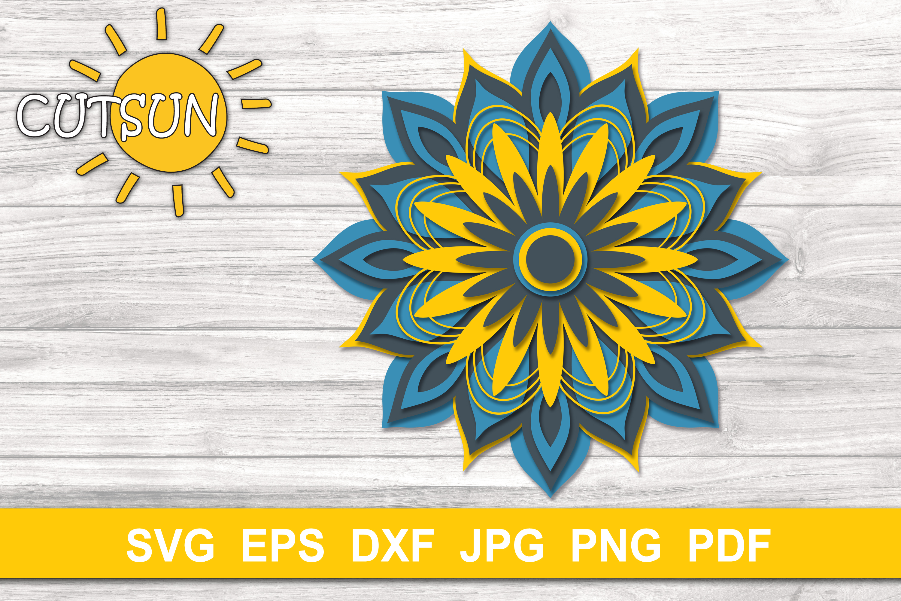 Download Layered Mandala Svg PSD Mockup Templates