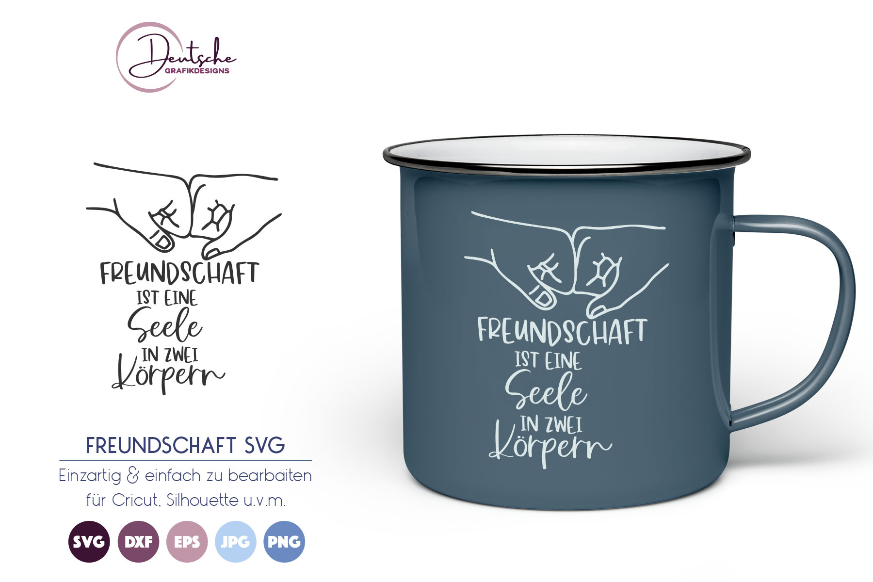 Echte Freunde SVG Freundschaft Spruch SVG (437649) SVGs Design