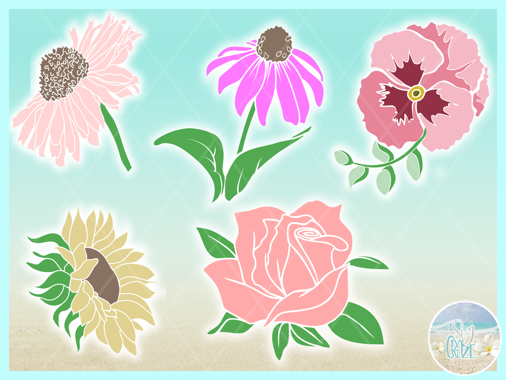 Free Free 269 Flower Bundle Svg SVG PNG EPS DXF File