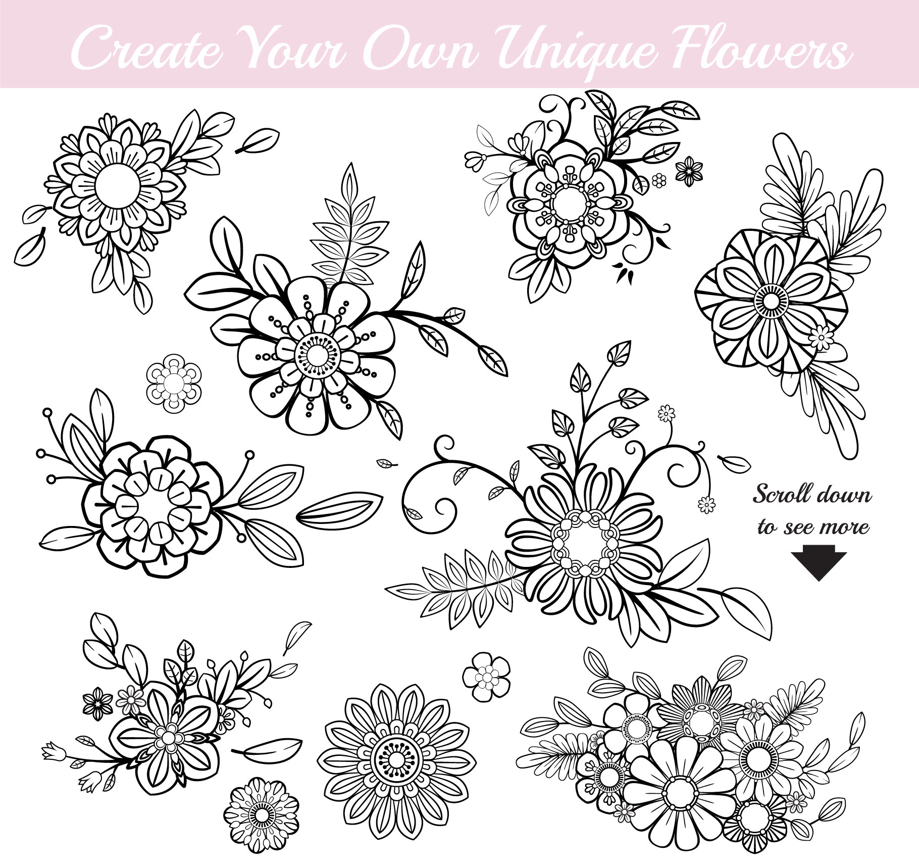 free download illustrator floral brushes