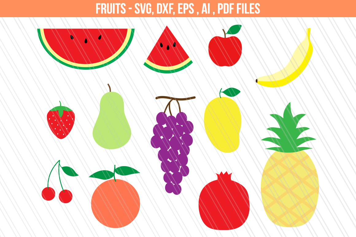 fruits cutting design