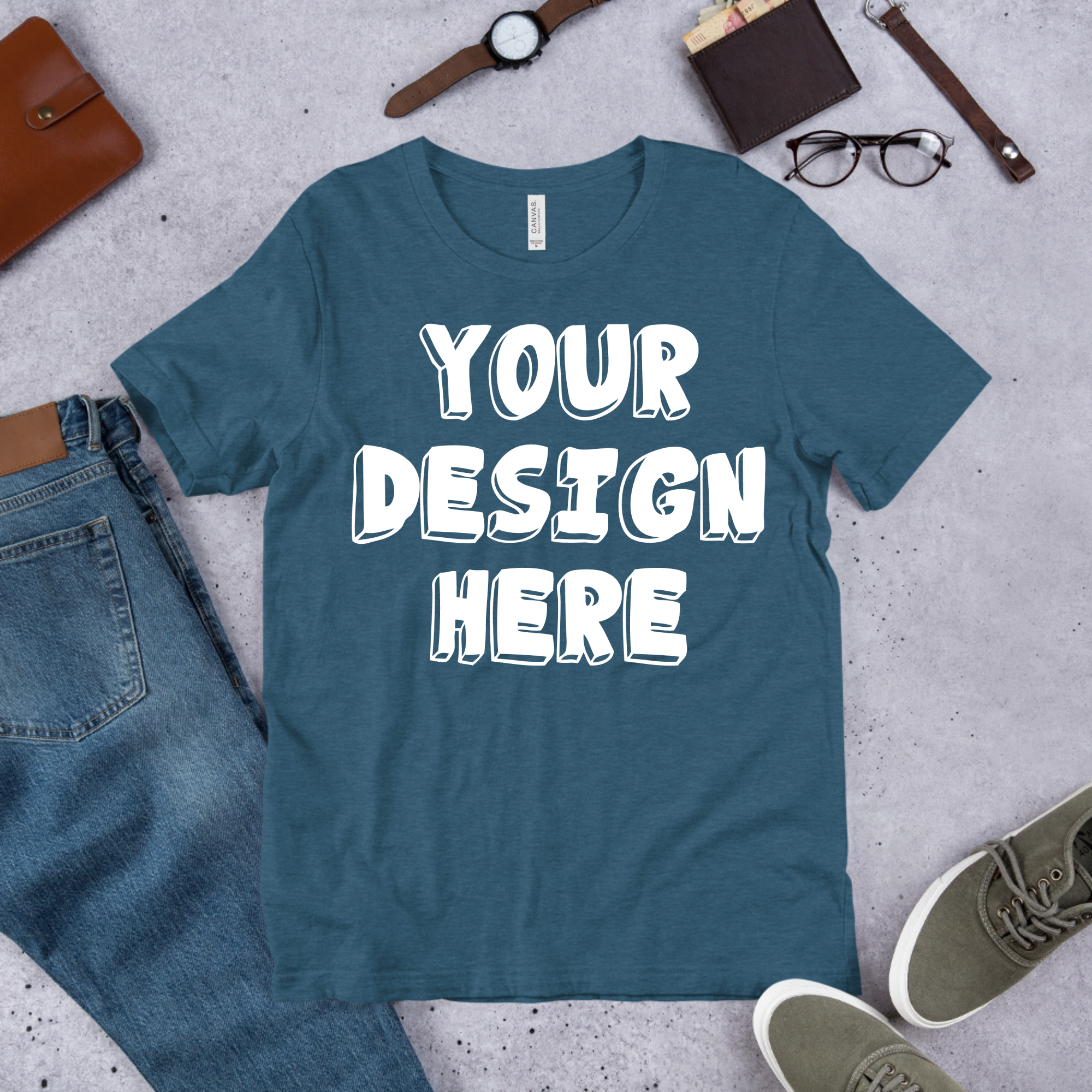 Download Bella Canvas 3001Unisex Flat Lay BUNDLE Tshirt Mockups|VL-3