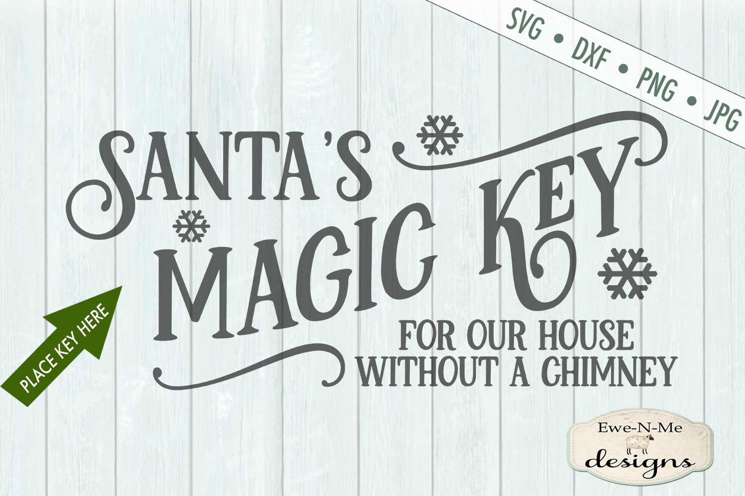 Download Santa's Magic Key - Christmas - SVG DXF Files