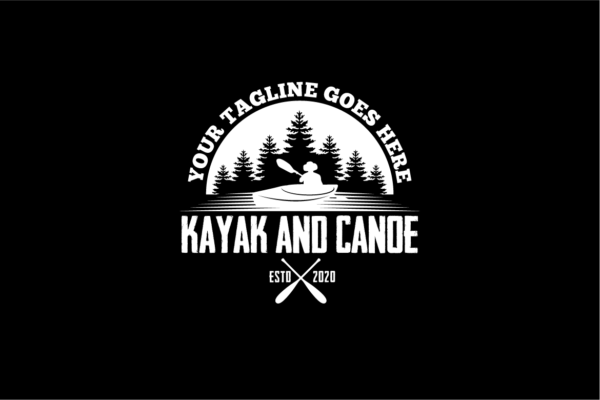 kayak and canoe logo (429189) Logos Design Bundles