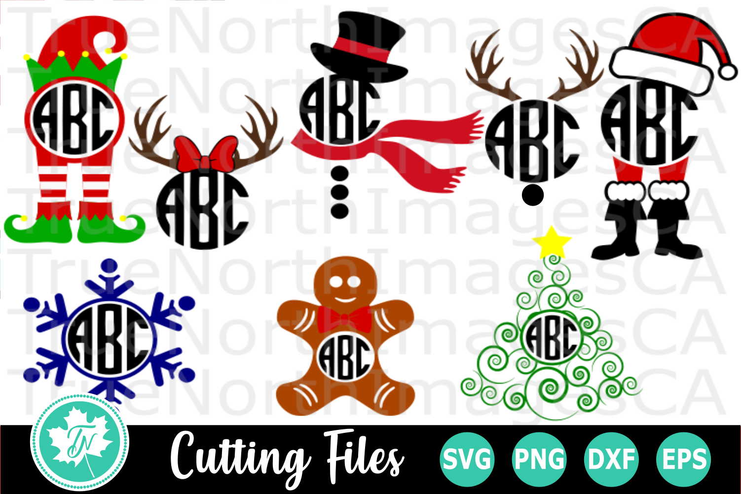 Download Monogram Christmas Bundle A Christmas Svg Cut File 201955 Cut Files Design Bundles