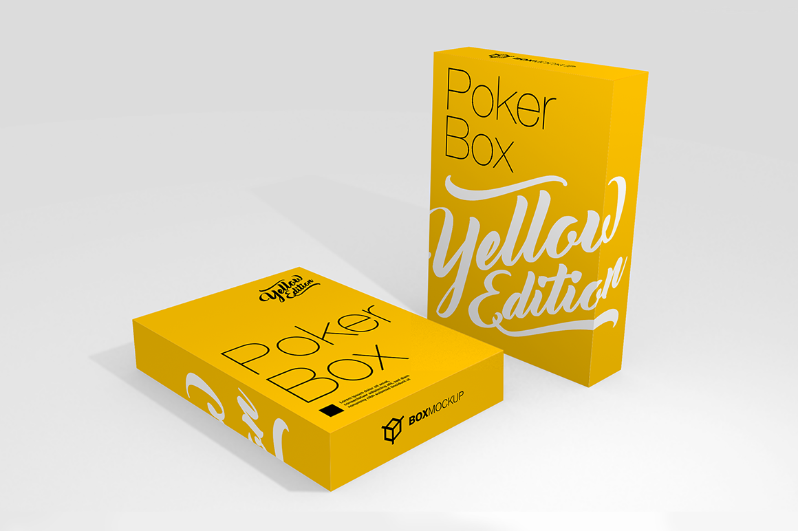 Poker/Playing Card Box Mockup PSD (319319) Products