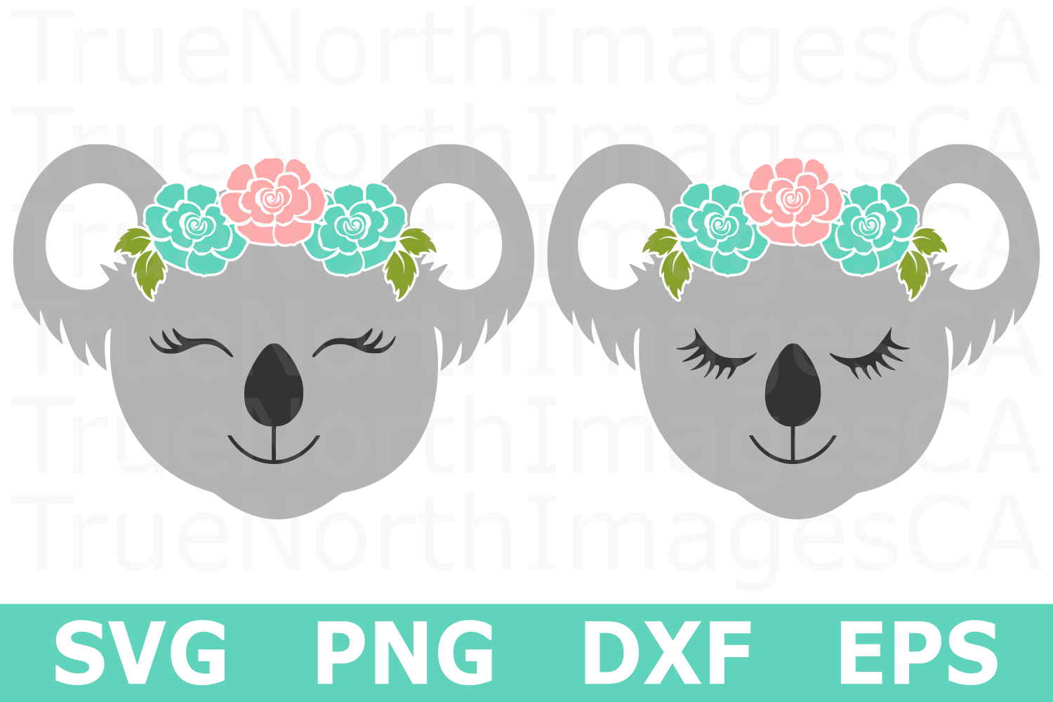 Koala Faces - An Animal SVG Cut File (217325) | Cut Files | Design Bundles