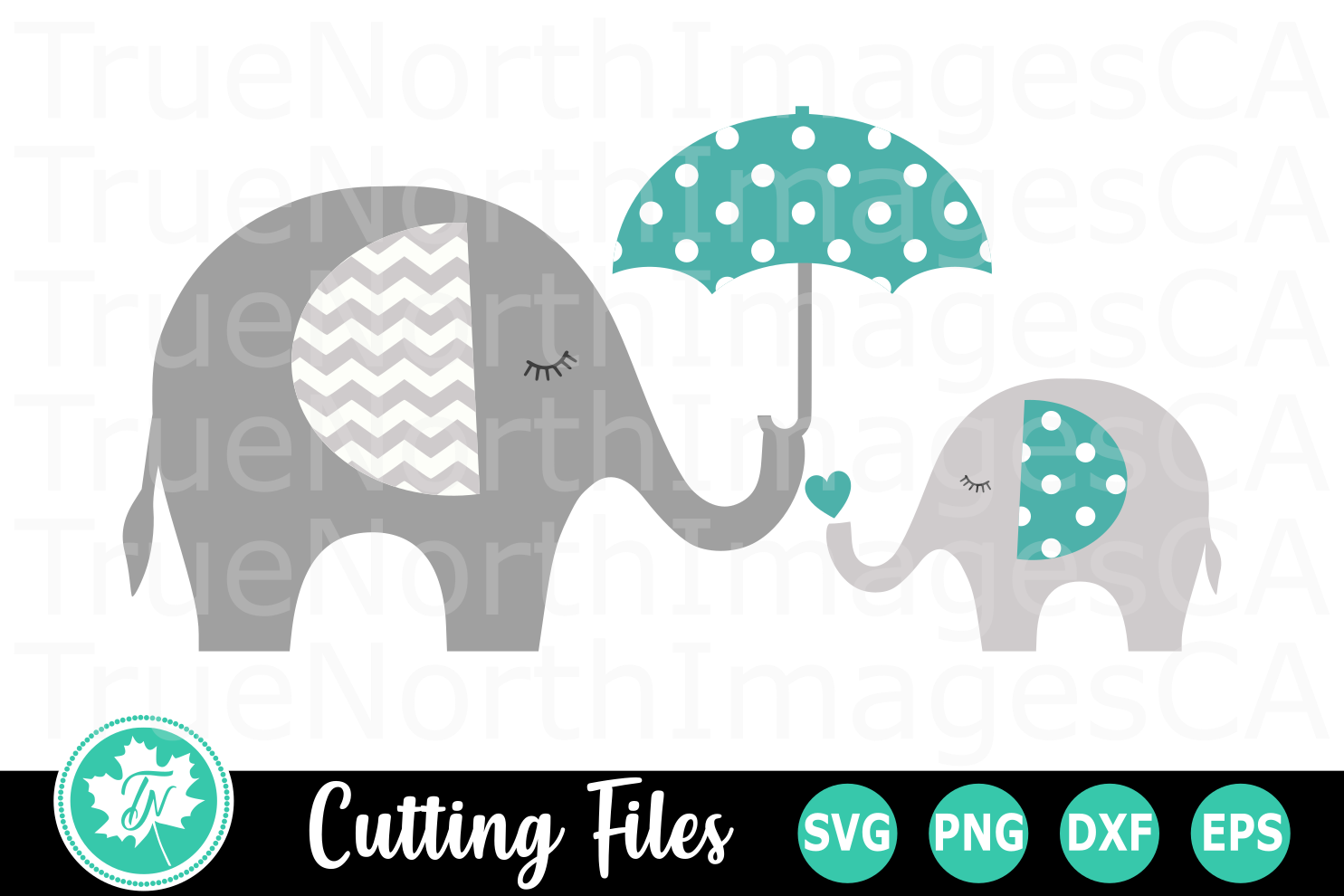 Mom And Baby Elephant An Animal Svg Cut File