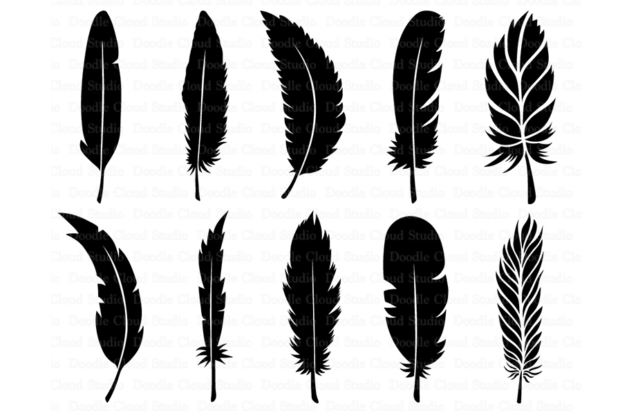 Download Feather SVG, Boho Feathers, Feathers Bundle SVG files.