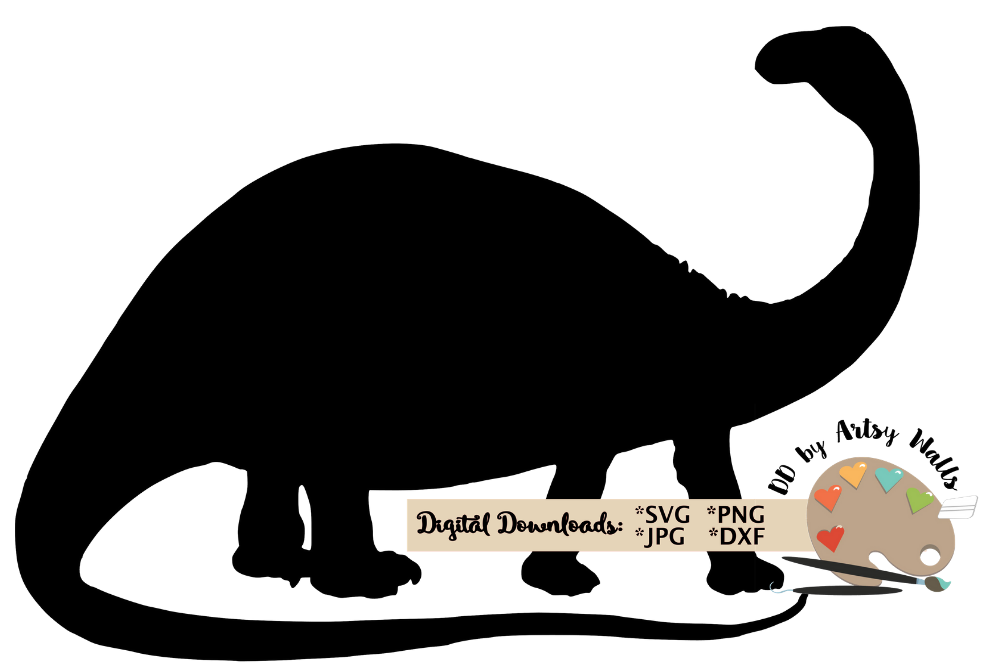 Download Dinosaur SVG, brontosaurus silhouette svg, dinosaur bedroom