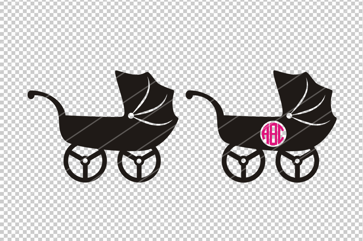 Download Baby shower SVG, Baby stroller svg,Baby pram,Cricut files (233642) | Patterns | Design Bundles