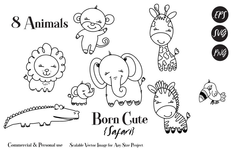 Free Baby Jungle Animals Svg Free 719 SVG PNG EPS DXF File