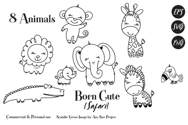 Free Free 327 Baby Jungle Animal Svg SVG PNG EPS DXF File