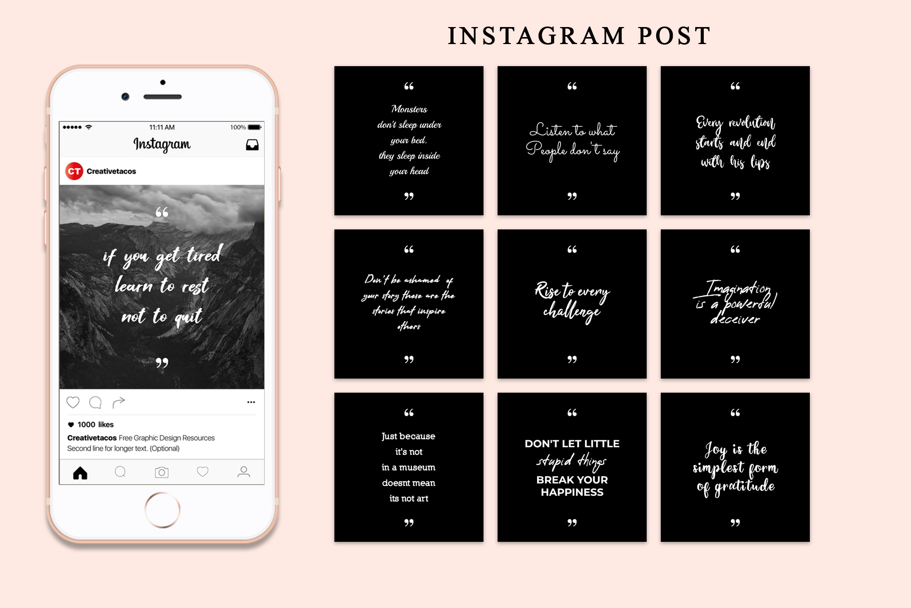 Free Instagram Post Template Download