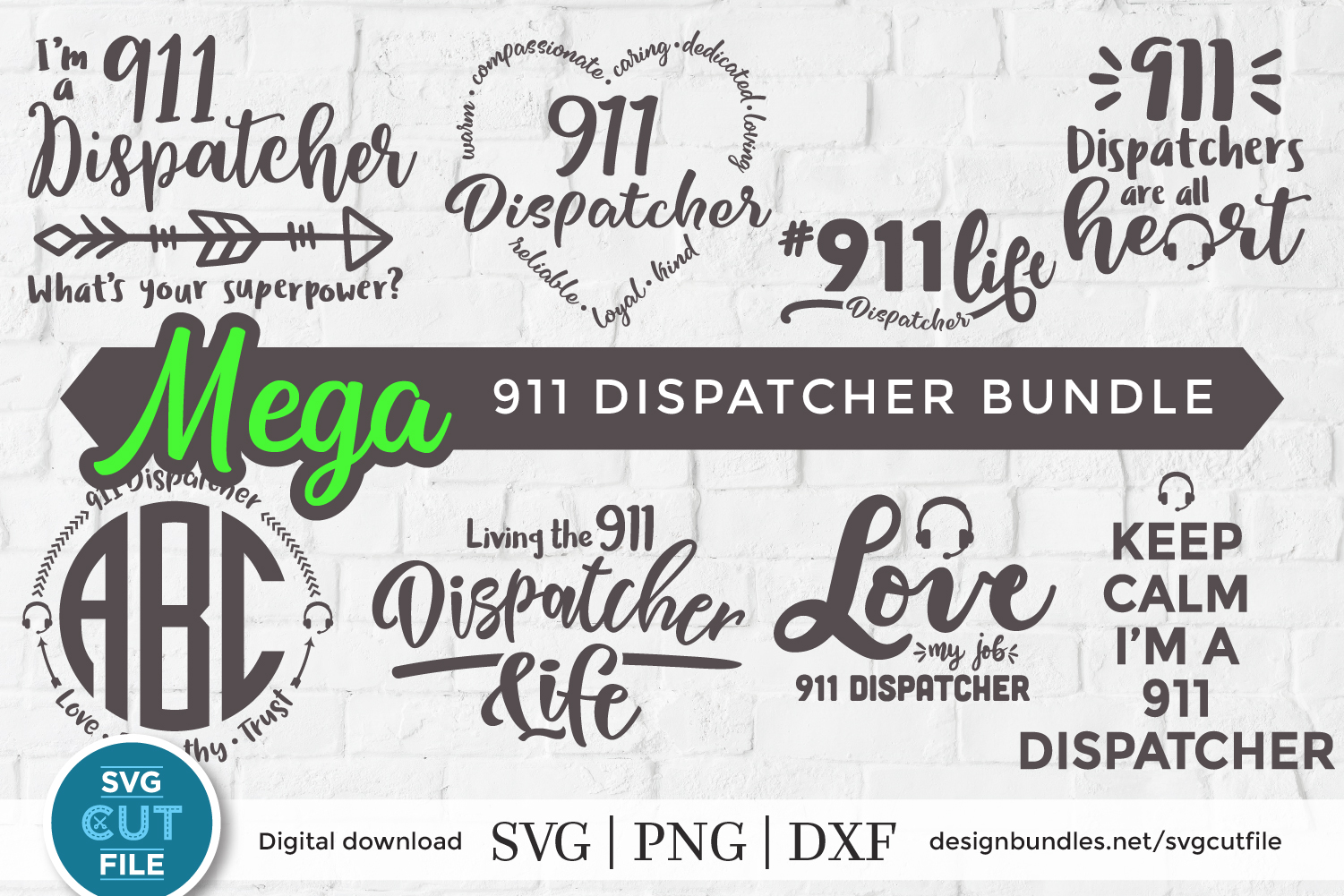 Download 911 svg - a 911 dispatcher svg bundle for crafters (524462 ...