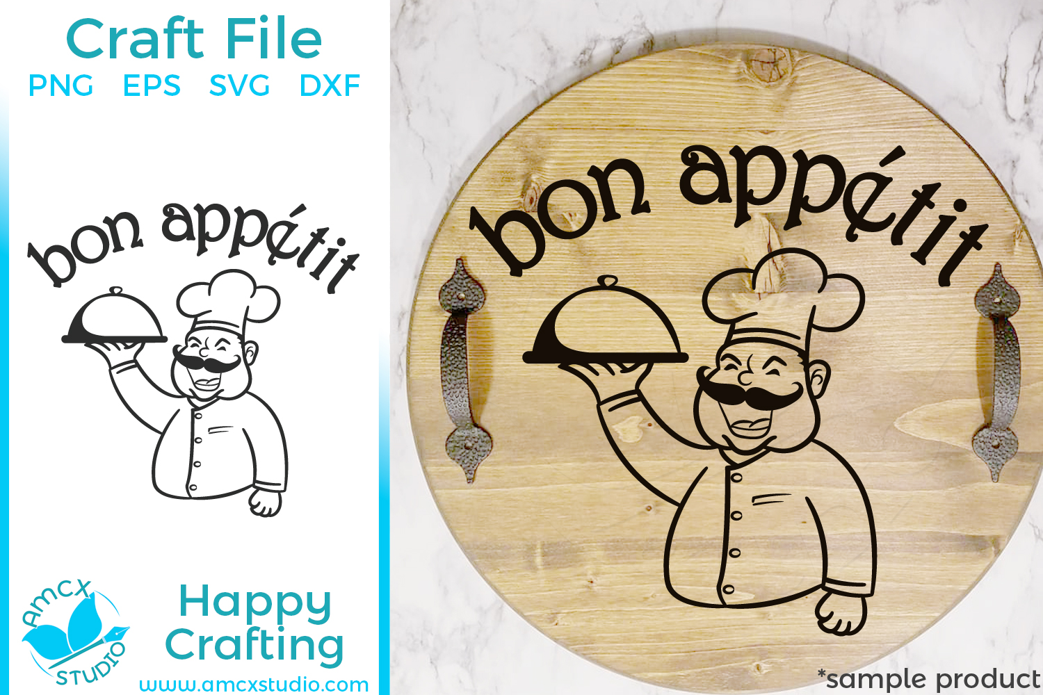 Bon Appetit Kitchen Sign Svg File