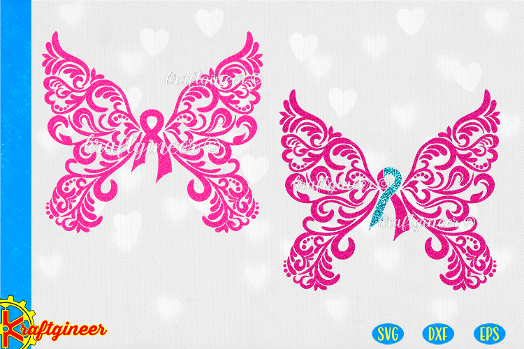 Download Filigree Awareness Butterfly Svg Awareness Svg PSD Mockup Templates