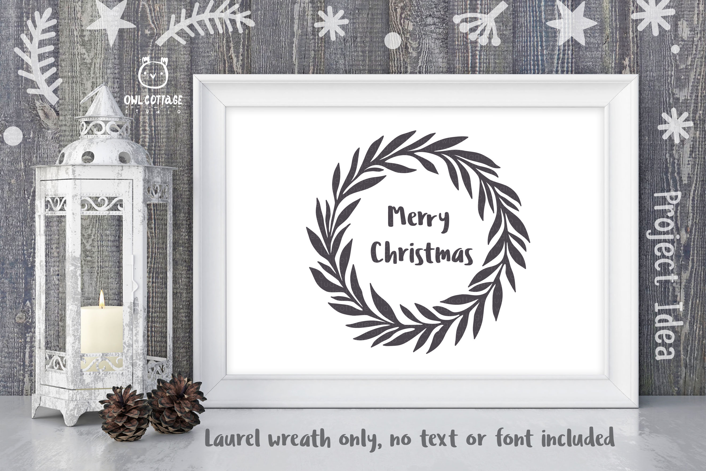 Download Laurel Leaf Wreath SVG, Floral Monogram, Wedding Sign