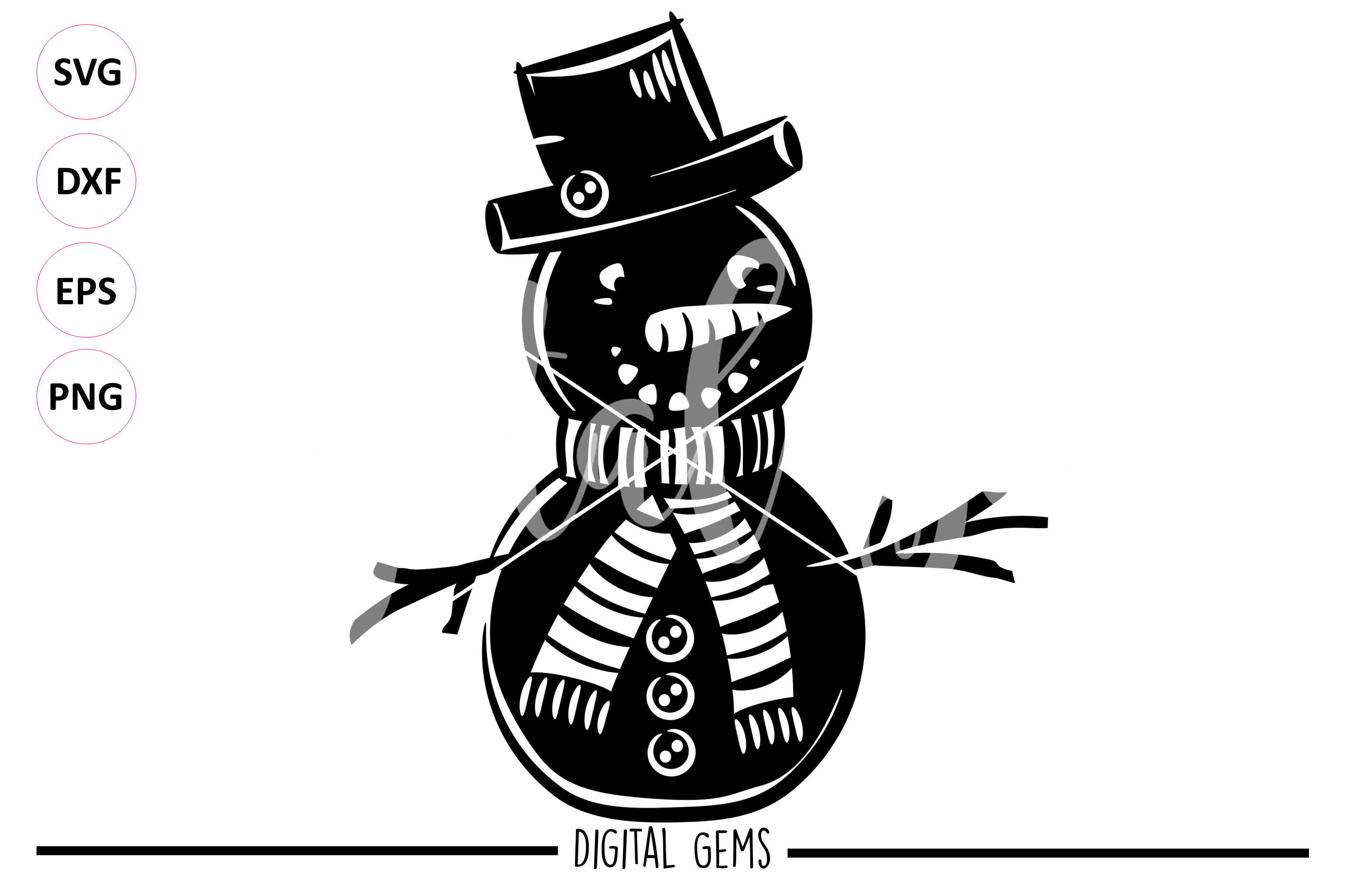 Download Snowman SVG / PNG / EPS / DXF files