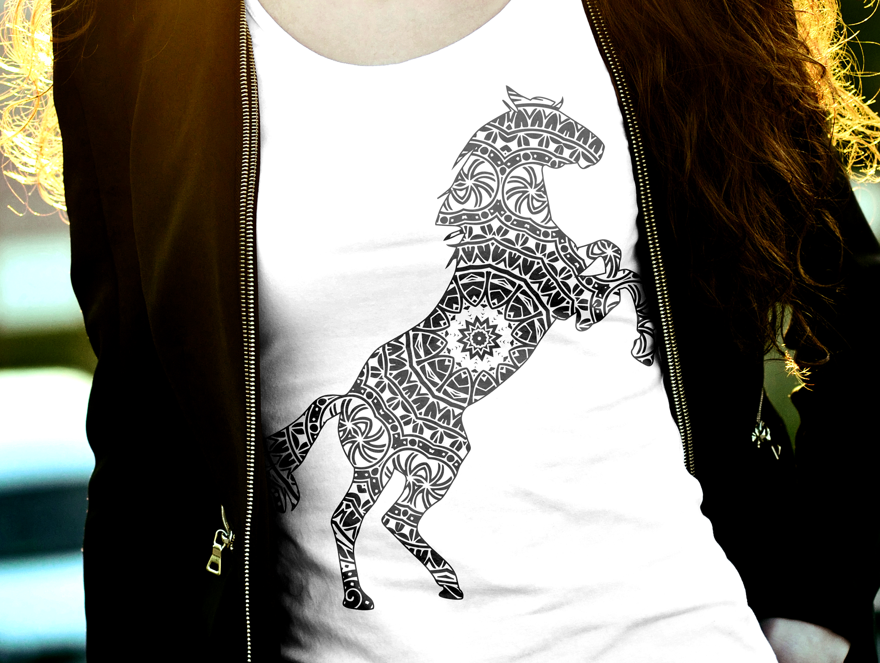 Download Horse Mandala Svg: 'HORSE SVG' Zentangle Horse Svg