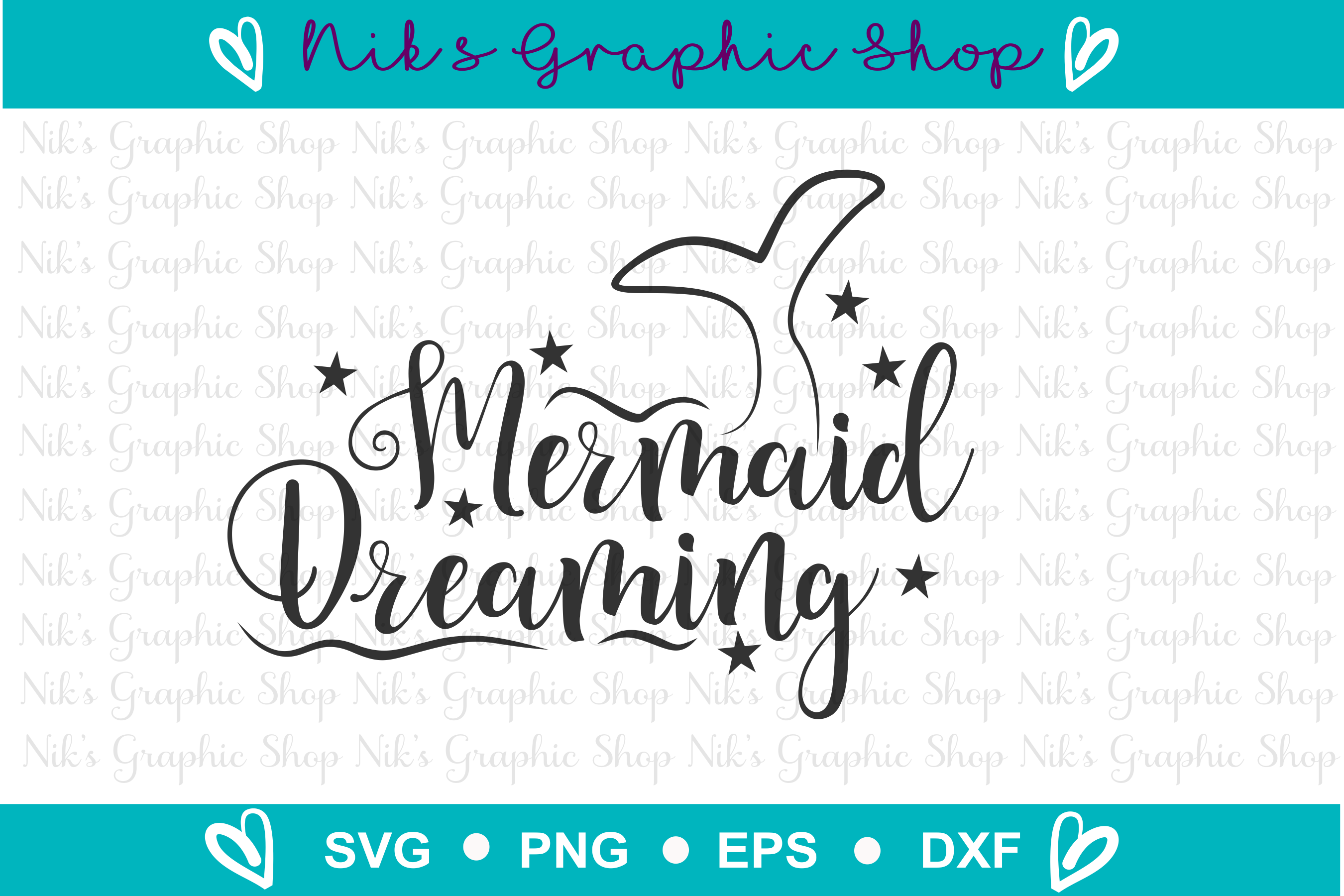 Download Mermaid Svg, Dream Svg, Mermaid Dreaming Svg
