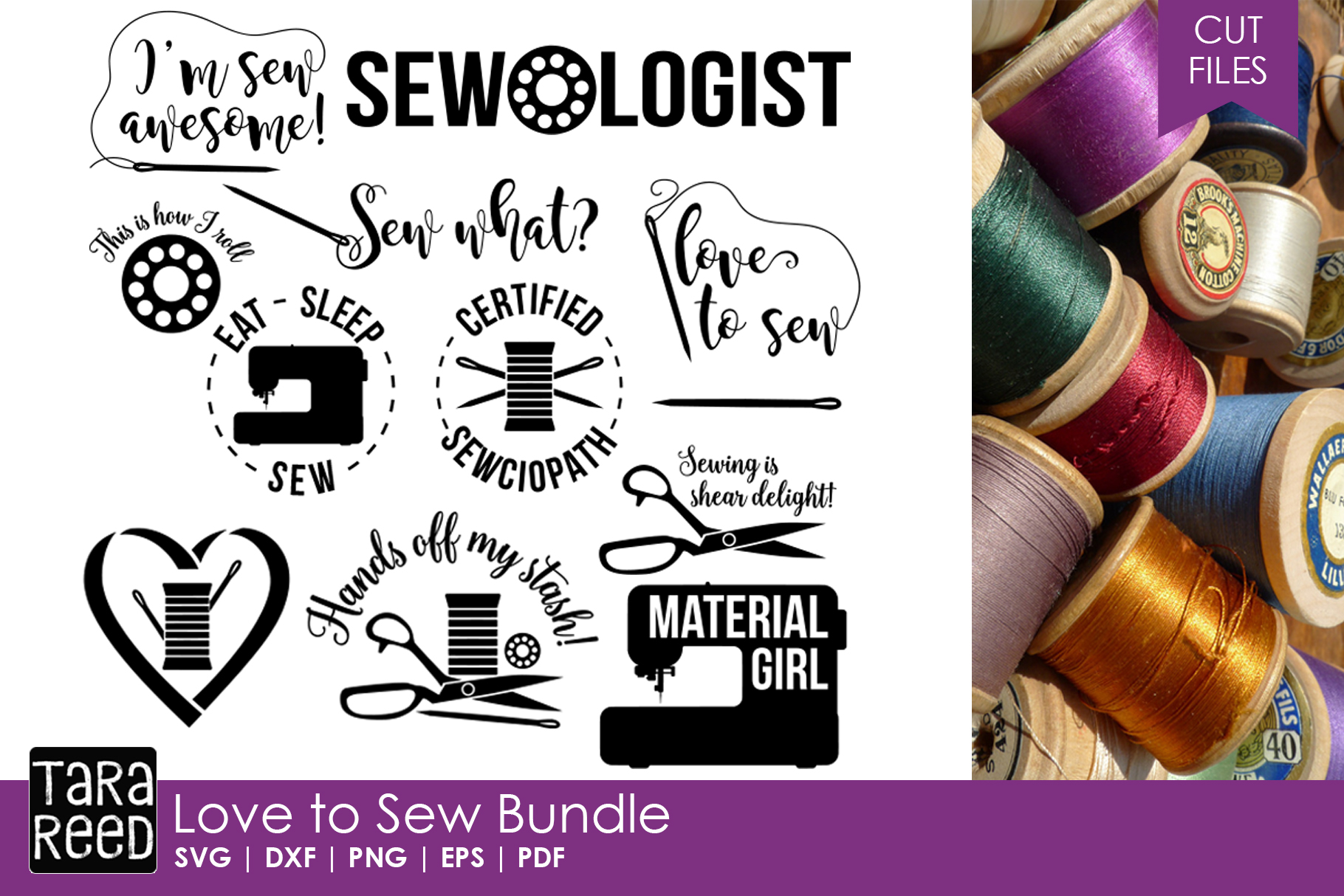 Download Love to Sew - Sewing SVG and Cut Files for Crafters