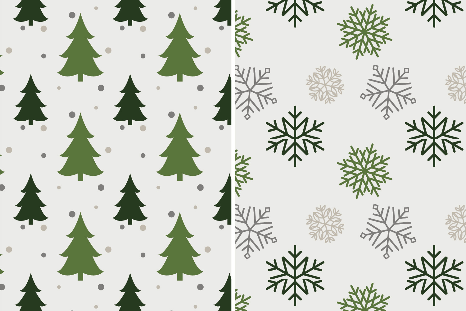 10 Seamless Christmas Patterns - Set 2