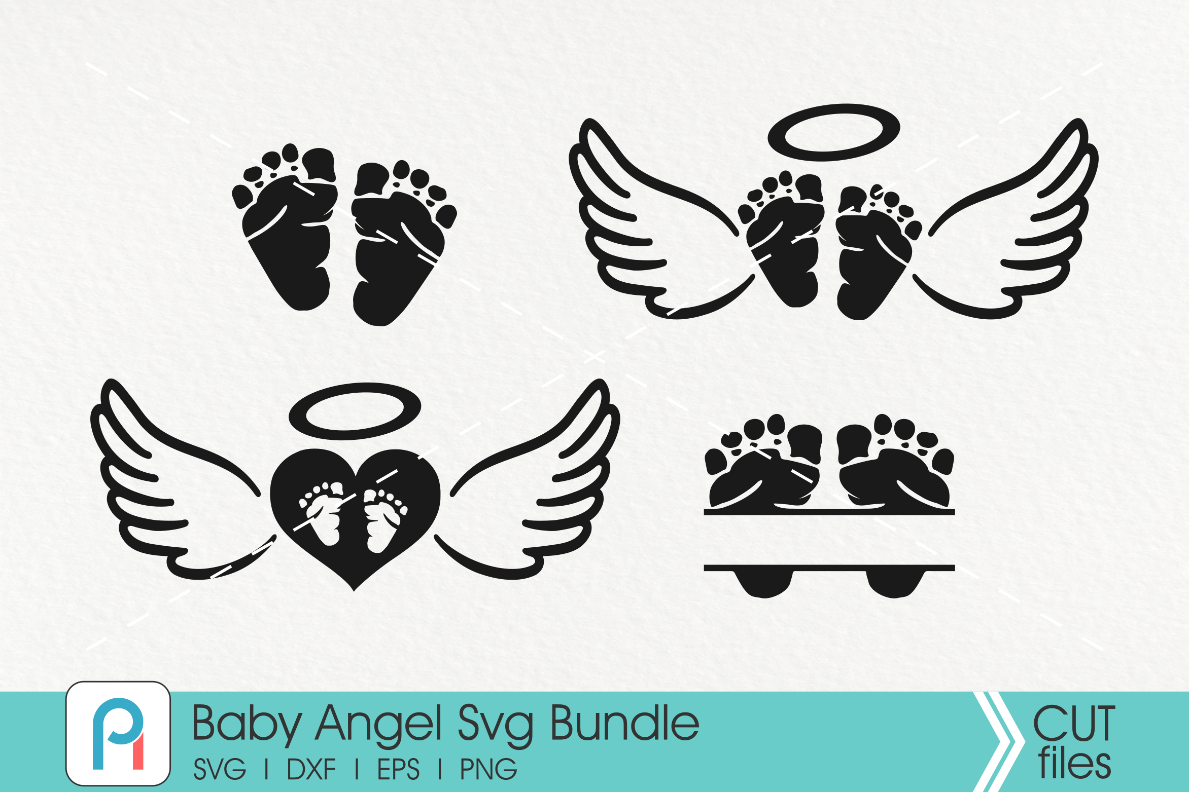 Baby Angel Svg Bundle - baby memorial vector files (483112 ...