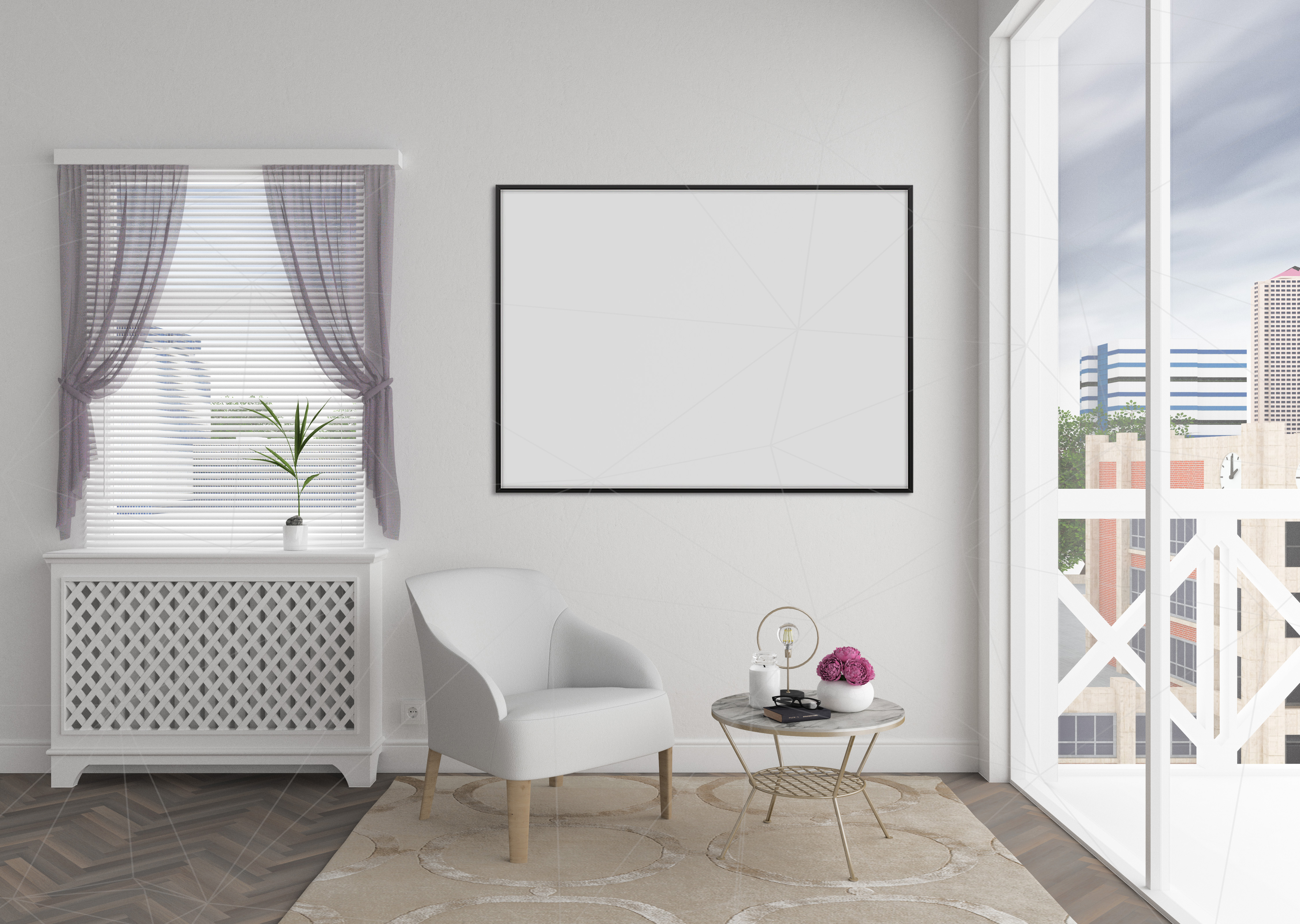 Download Interior mockup bundle - blank wall mock up (39168) | Mock Ups | Design Bundles