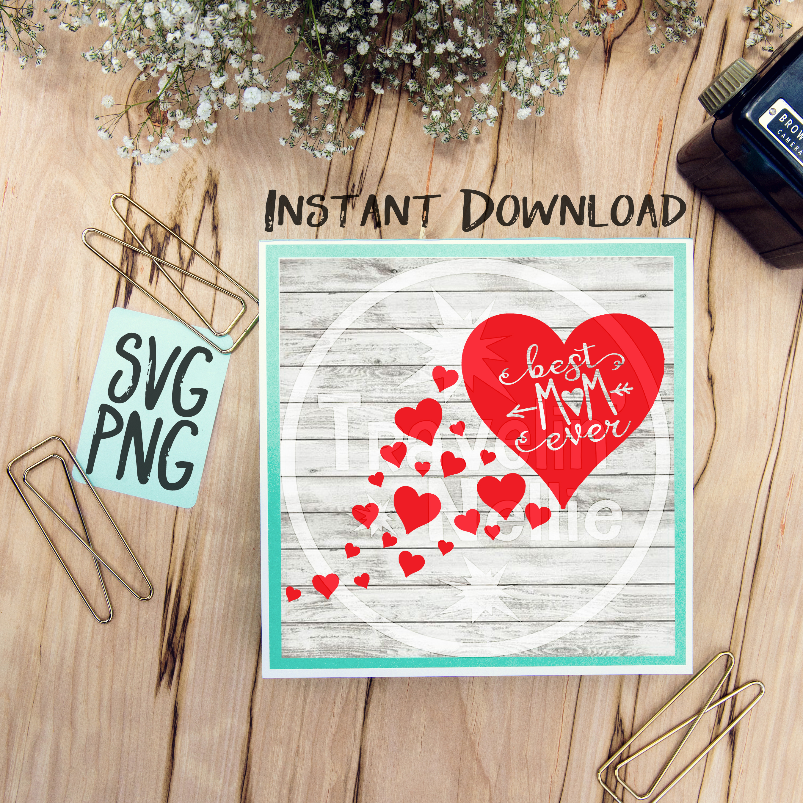 Download Best Mom Ever Heart SVG PNG Cricut Cameo Silhouette ...