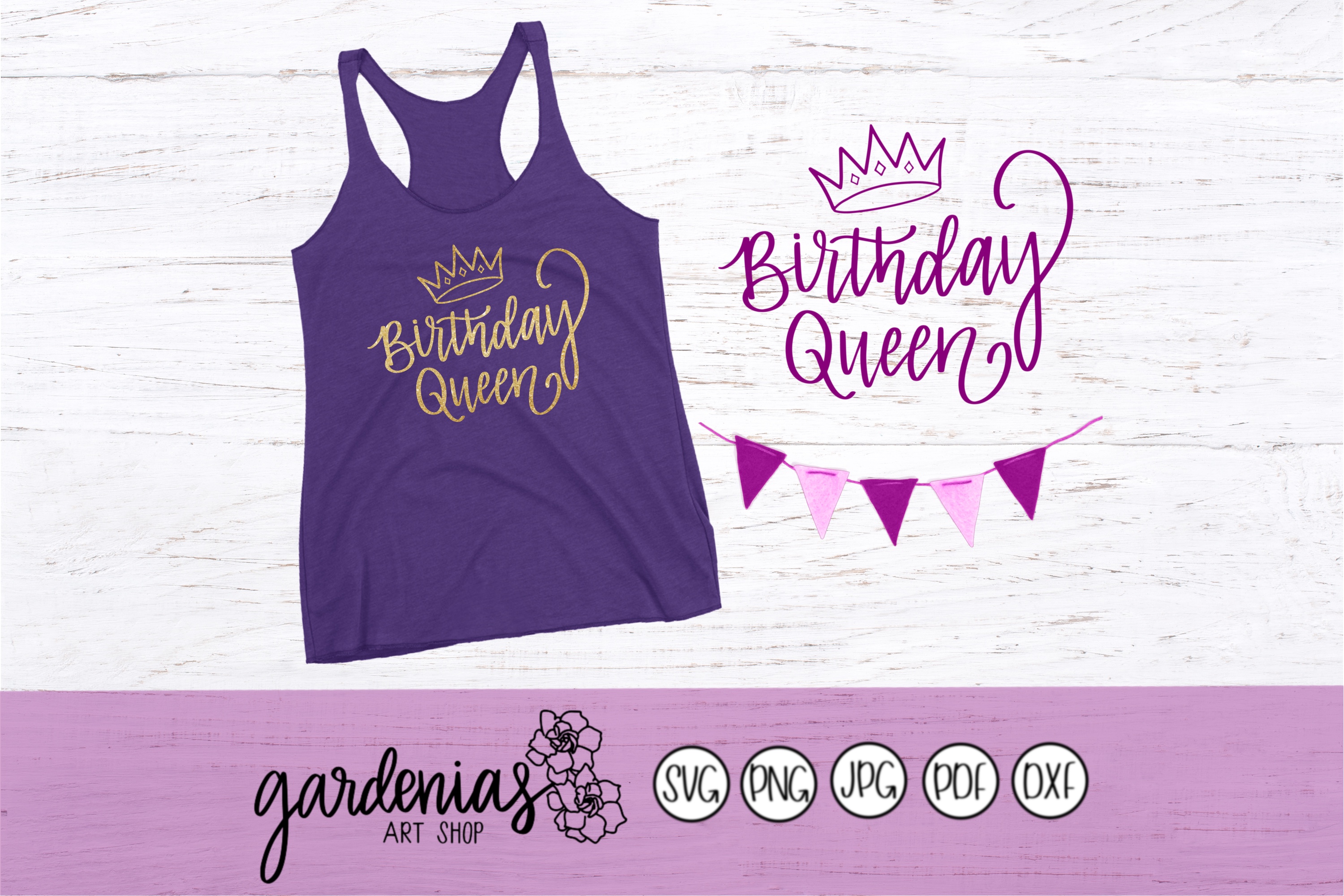 Download Birthday Queen (160266) | SVGs | Design Bundles