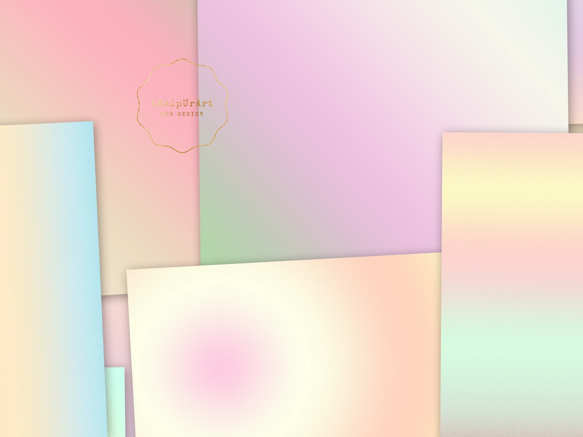 Pastel Gradient Papers