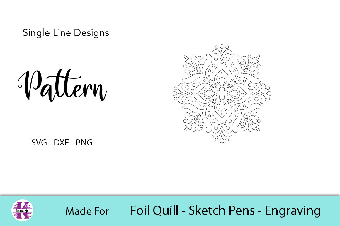 Download Pattern Single Line Design - Foil Quill