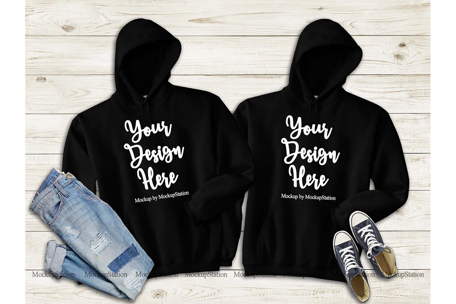 black couple hoodies