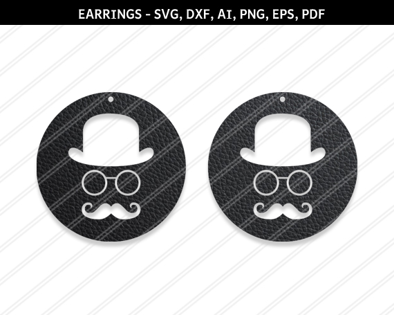 Download Hat earrings svg,Hat svg,Jewelry svg,Cricut silhouette