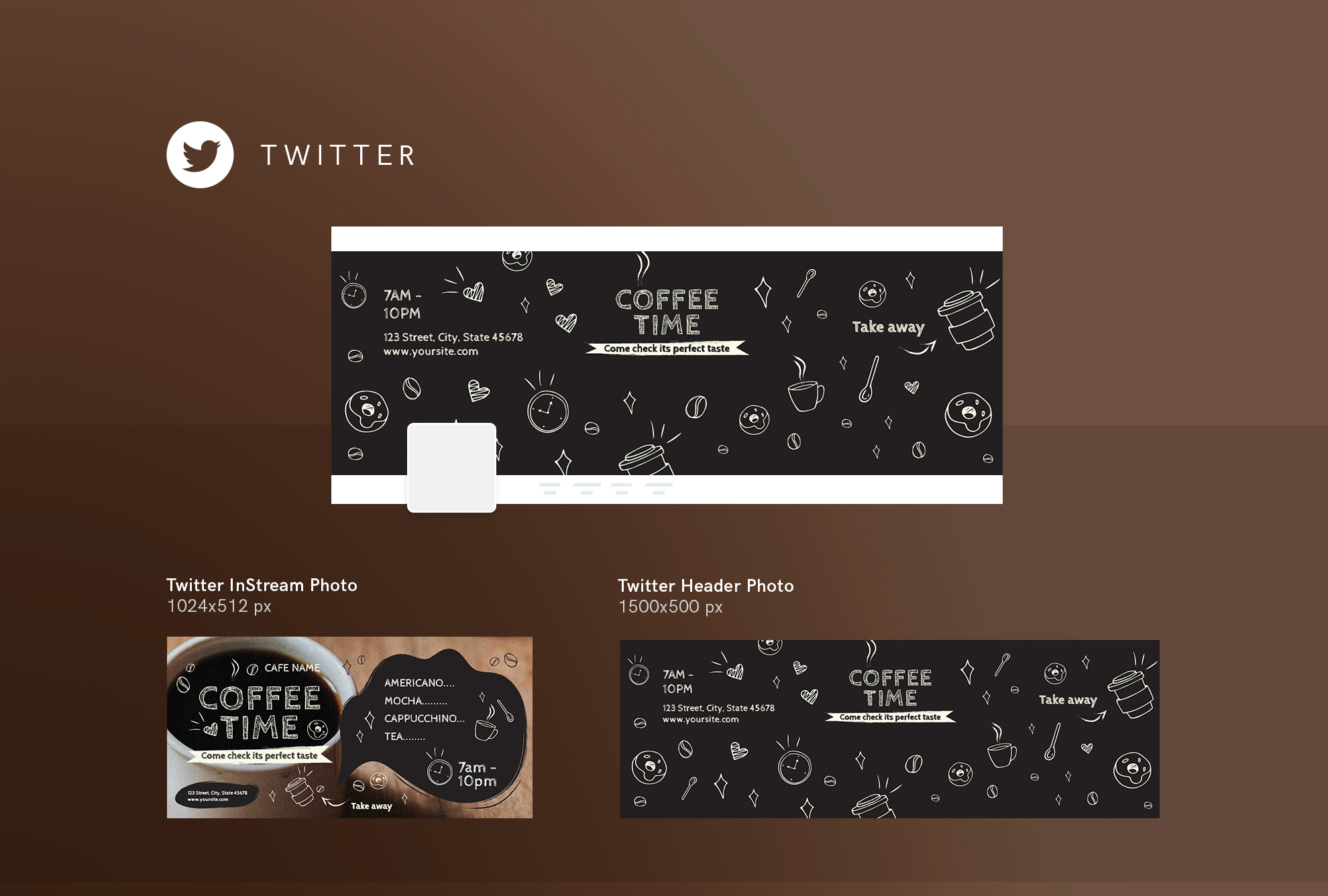 Coffee Shop Design Templates Bundle