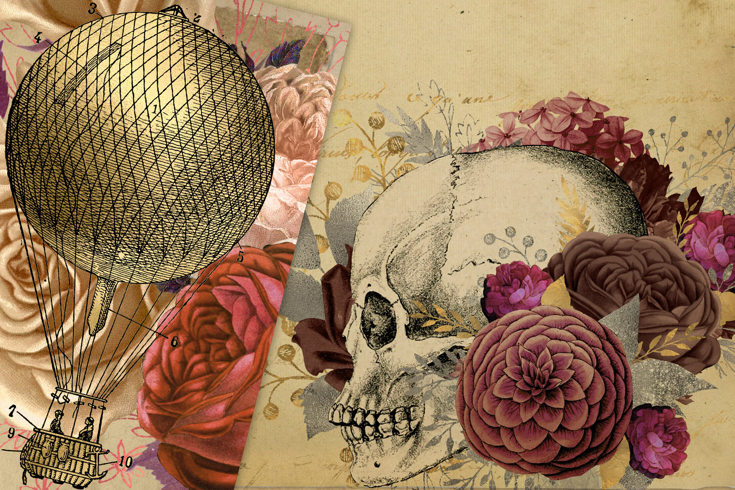 Steampunk Journal Paper (258956) | Backgrounds | Design Bundles