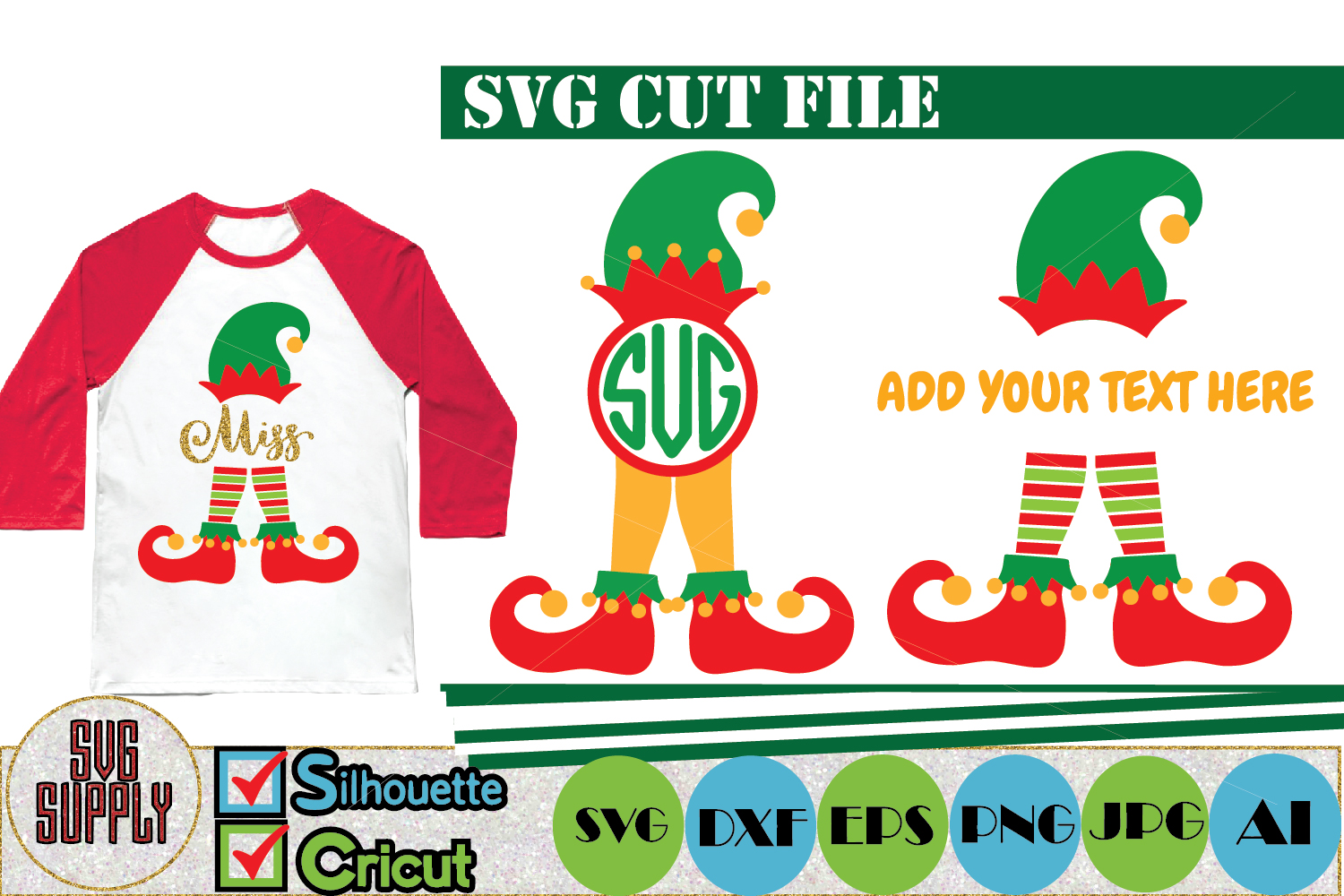 Download Elf Monogram SVG Cut File (168639) | Cut Files | Design Bundles