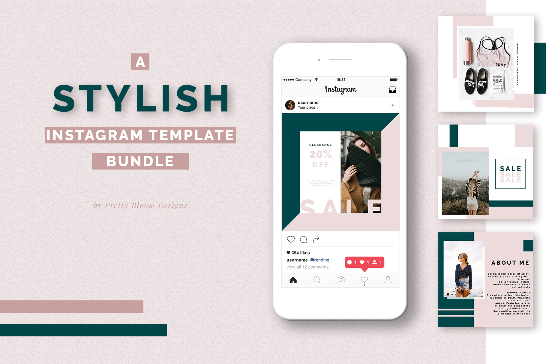 A Stylish Instagram Templates Bundle