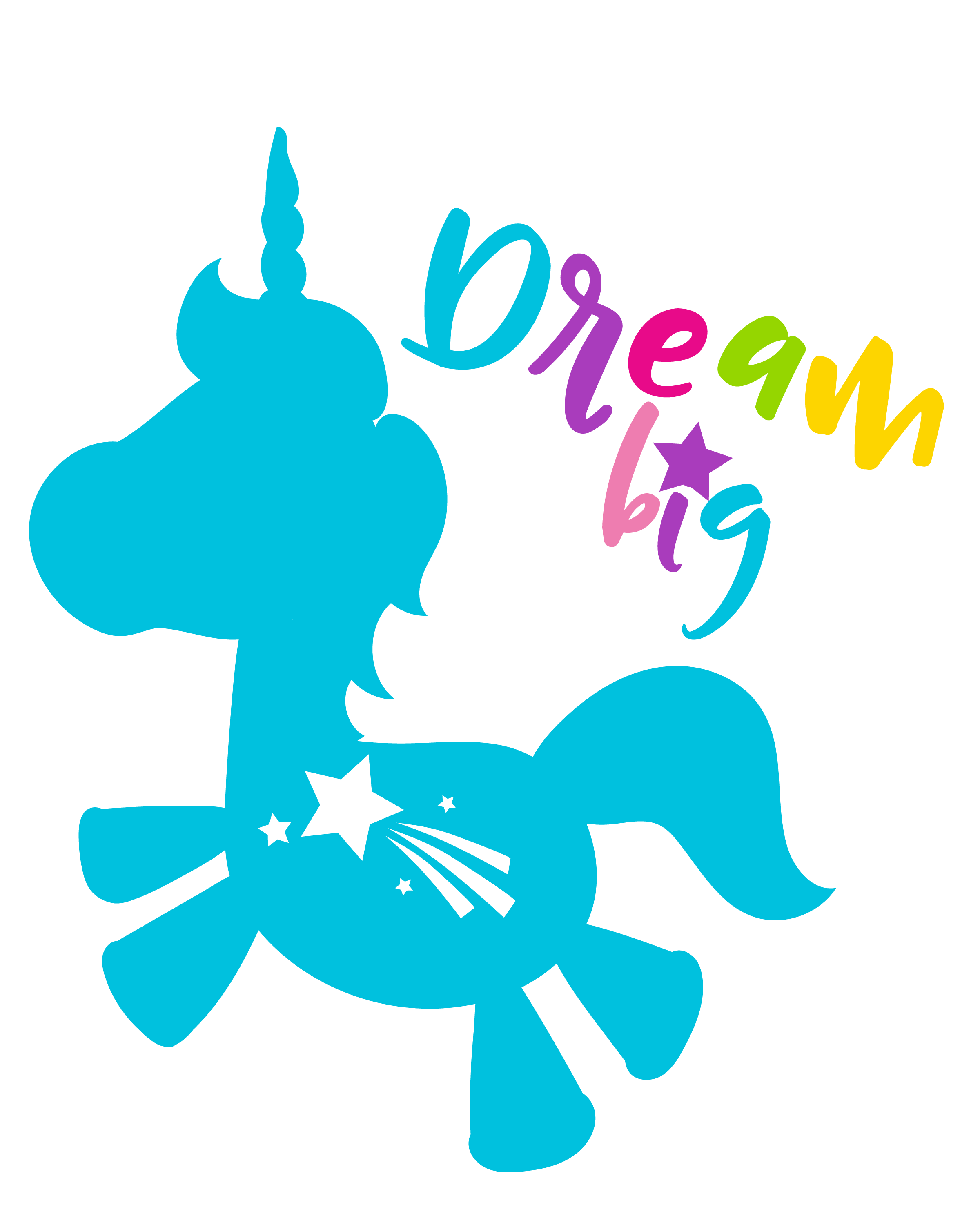 Download dream-big-unicorn cutting files svg, dxf, pdf, eps included - cut files for cricut and ...
