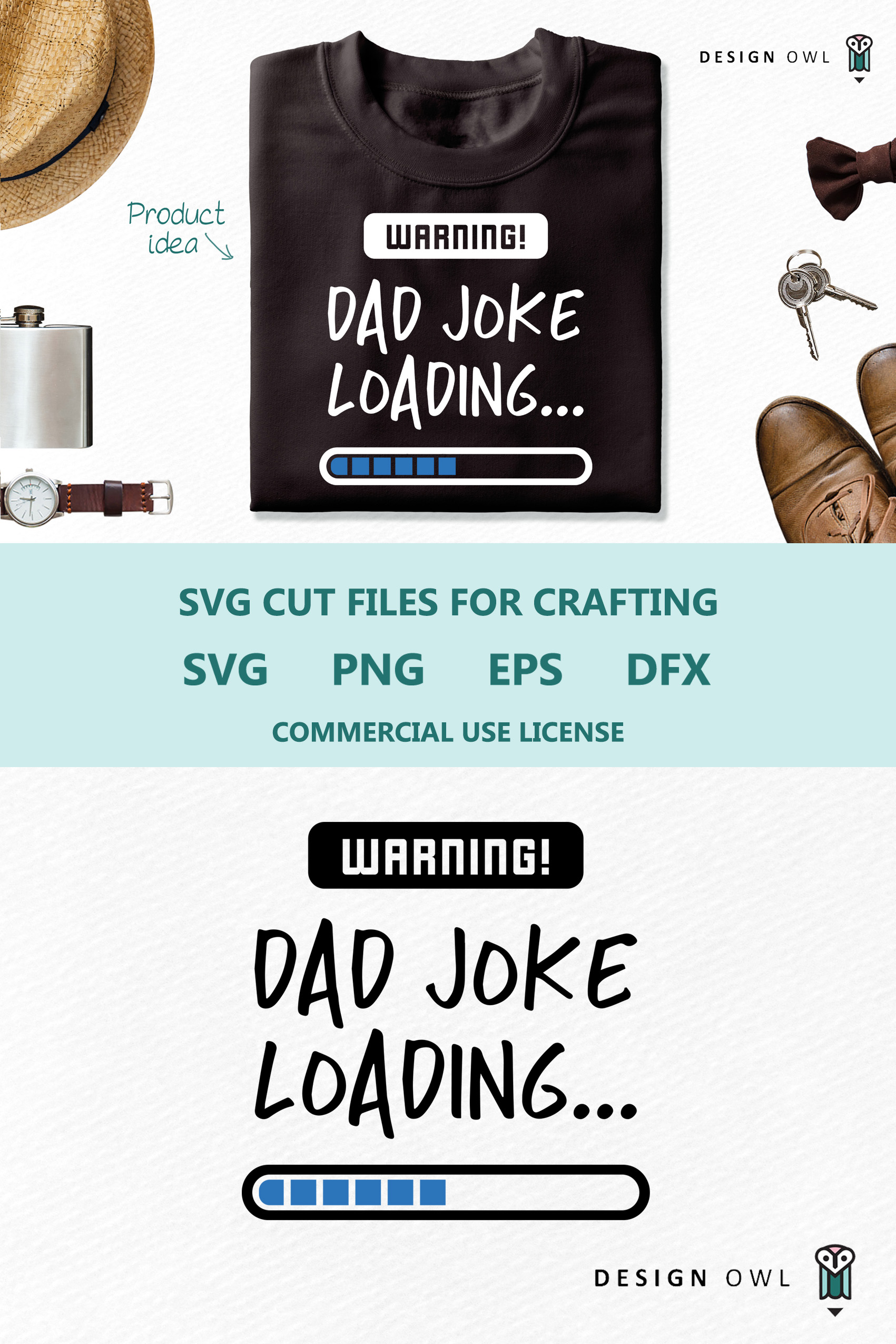 Download Warning! Dad joke loading - SVG cut file (258834) | Cut ...