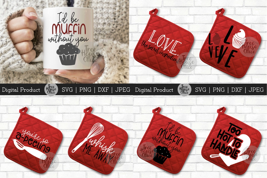 Download Valentine Day Pot Holder Kitchen Bundle, SVG, PNG JPEG DXF