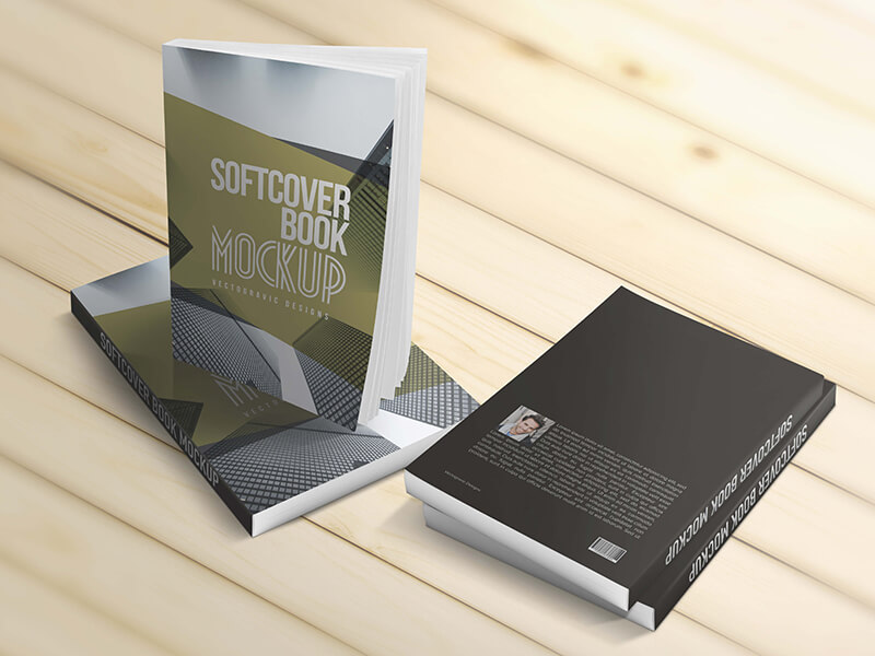 Softcover Book Mockups