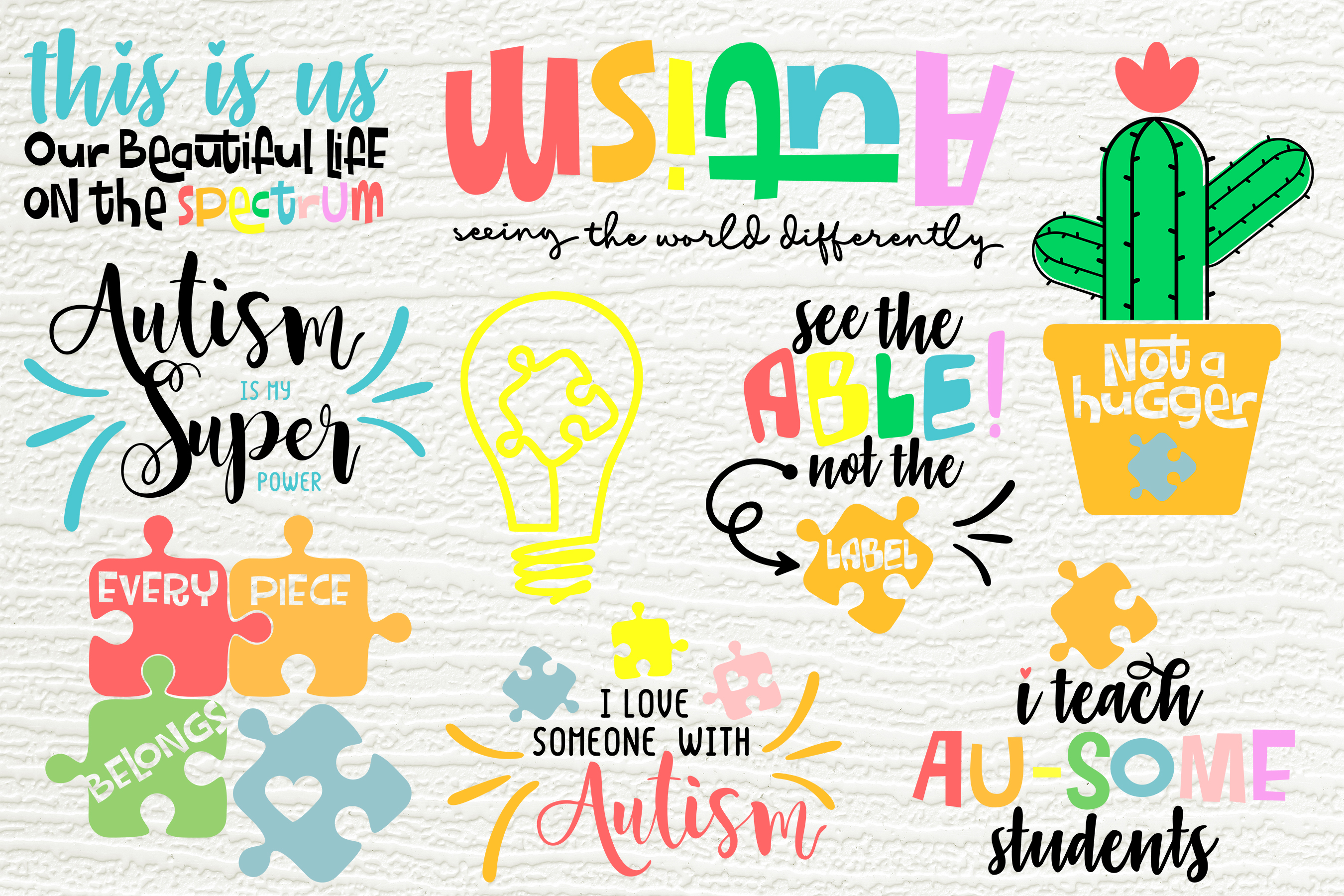 Download Autism| BUNDLE - 25 Designs | SVG, DXF, EPS| Cutting Files