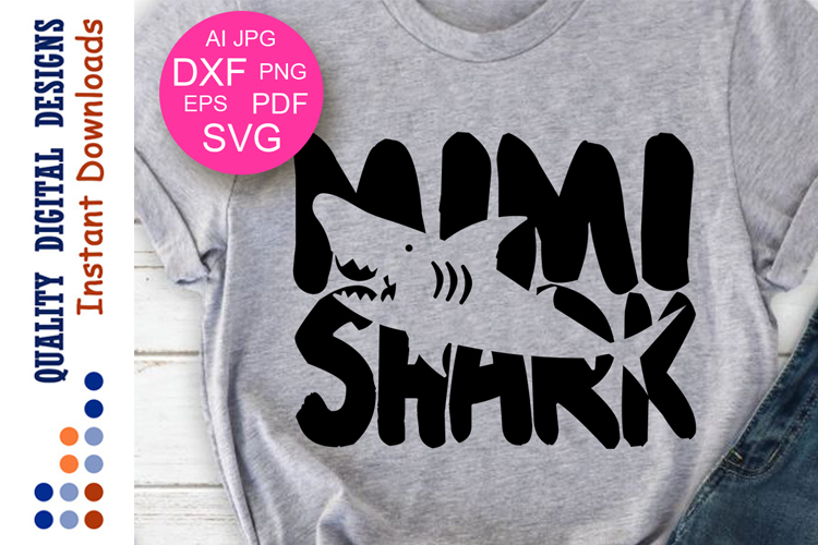 Download MiMi shark Svg Family shark shirts Mimi svg Party decor Png