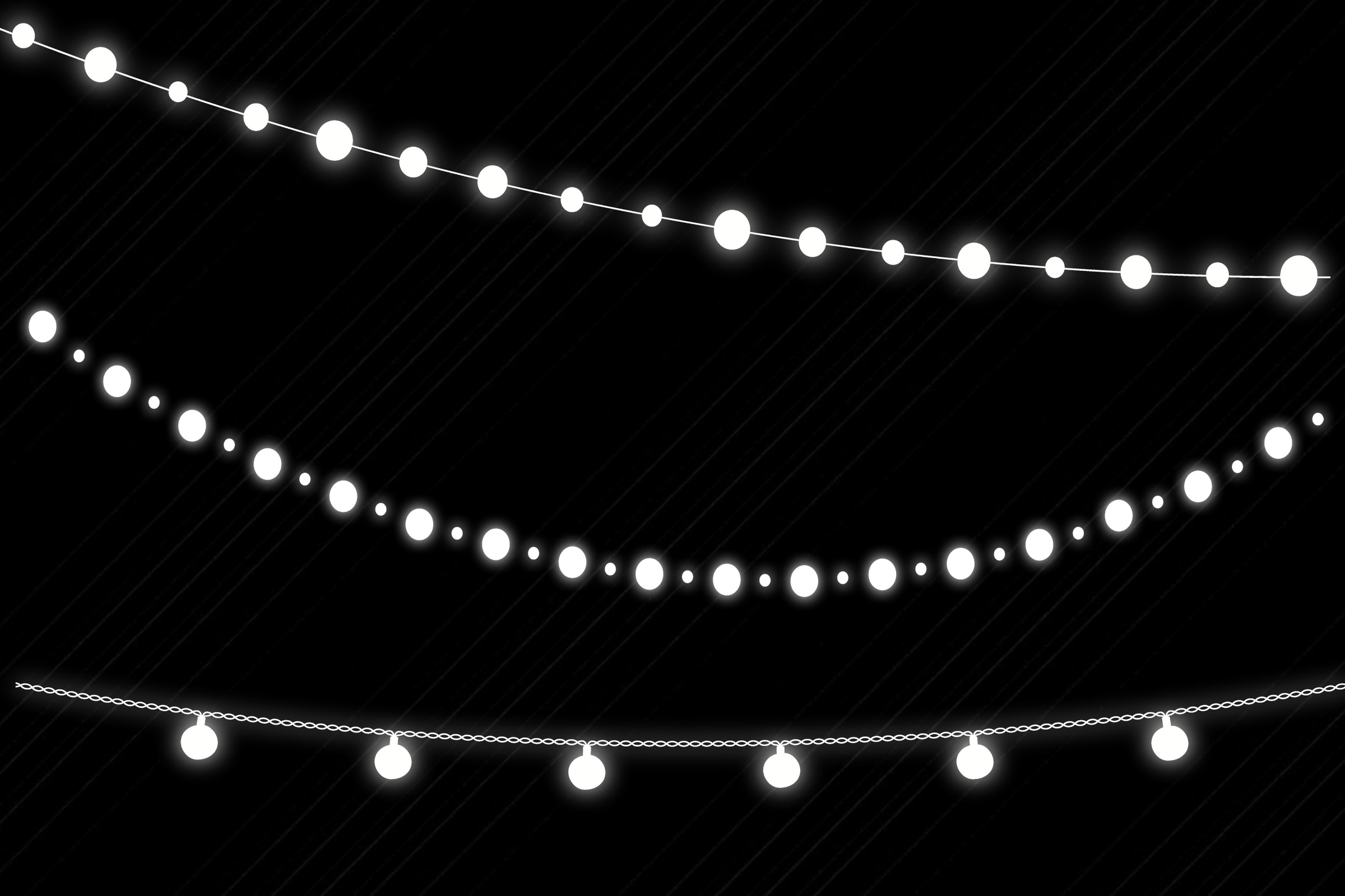 Winter White String & Fairy Lights Clip ArtChristmas...