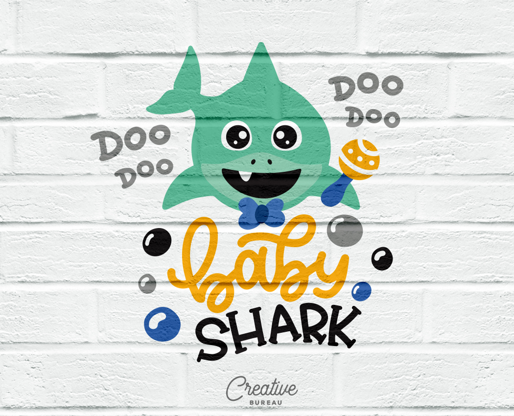 Baby Shark SVG DXF, Baby Boy Shark SVG, Shark Family SVG ...