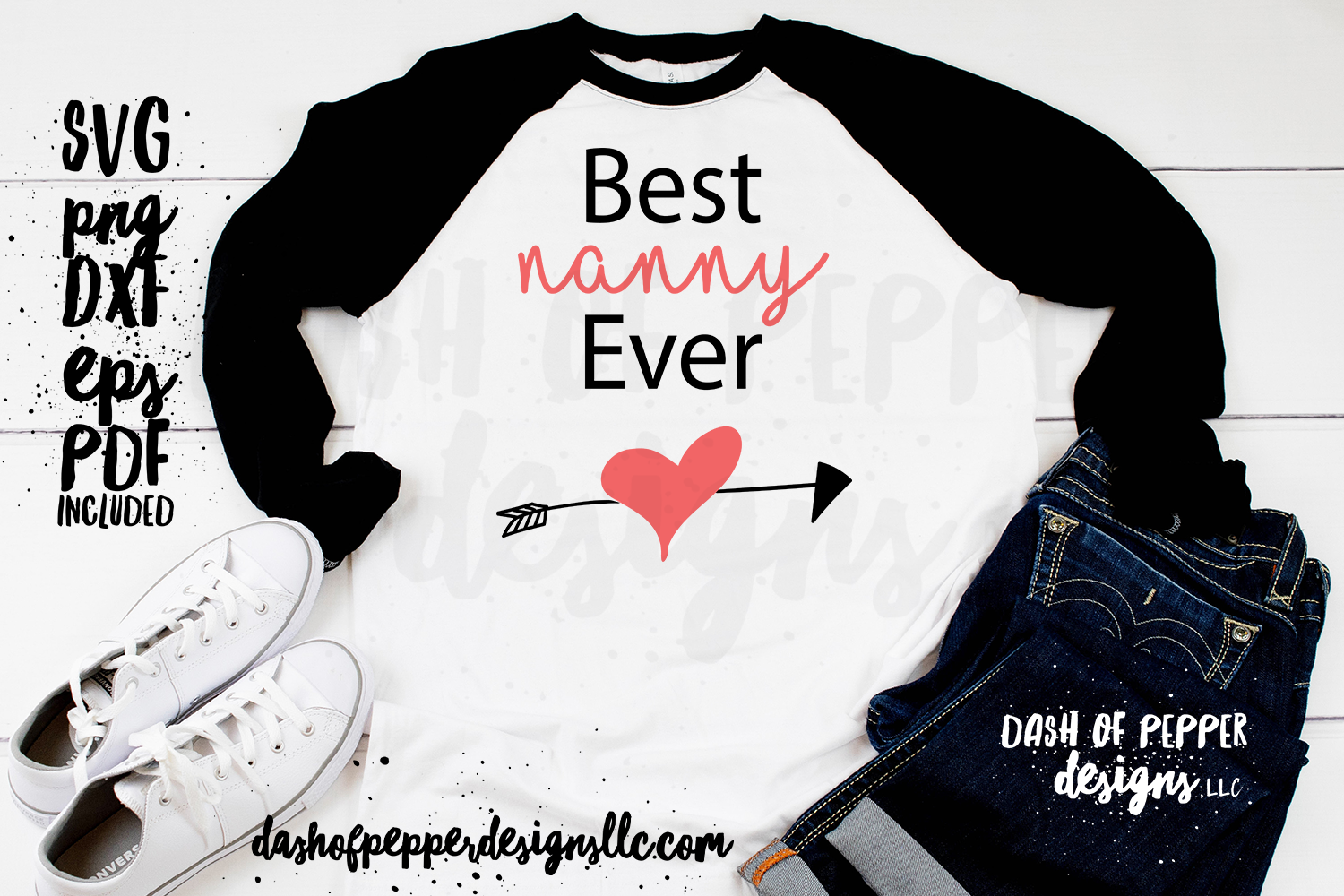 Best Nanny Ever SVG- A Nanny SVG