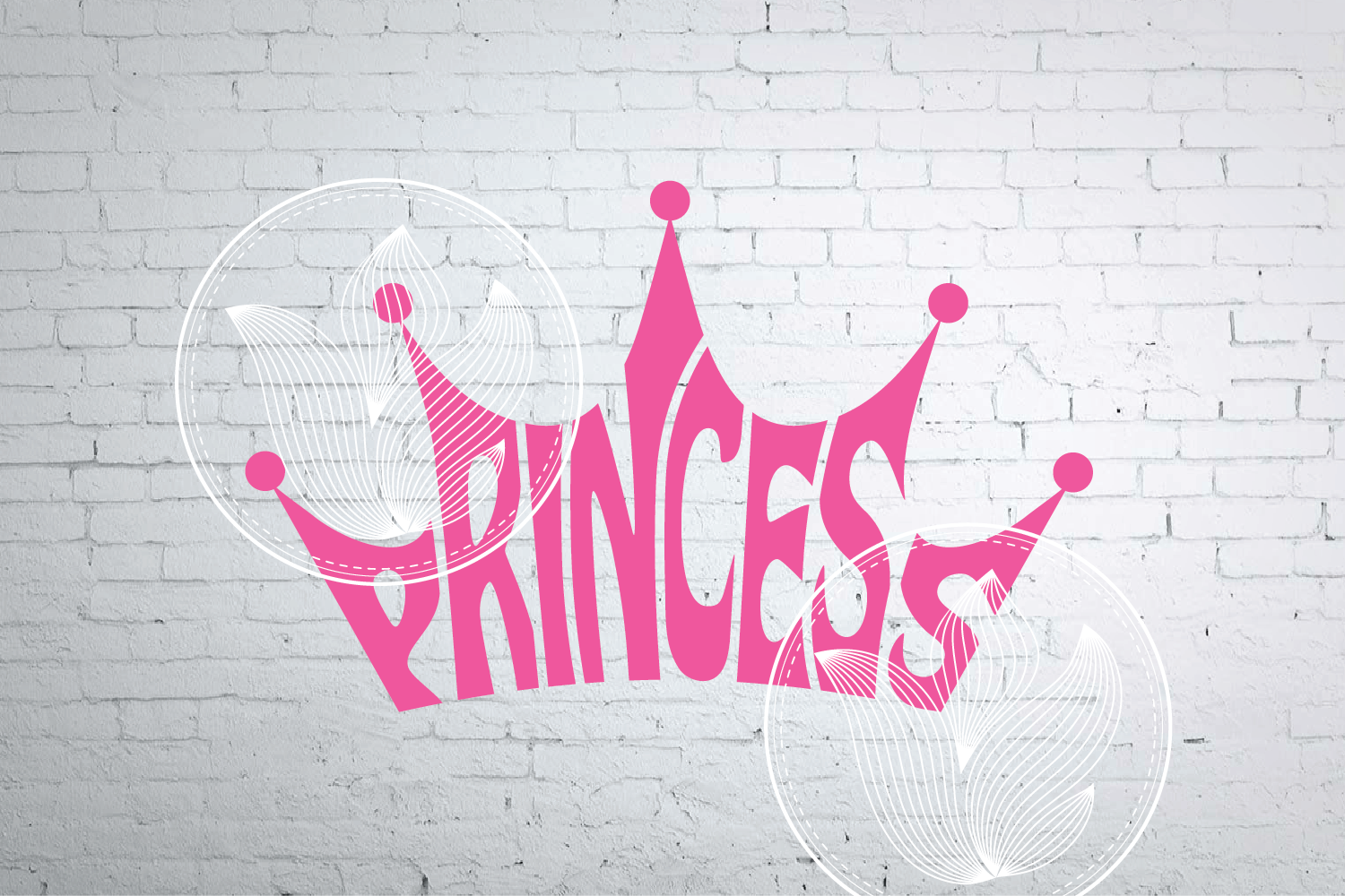 Download Digital Princess Word Art in crown shape, jpg, png, eps, svg